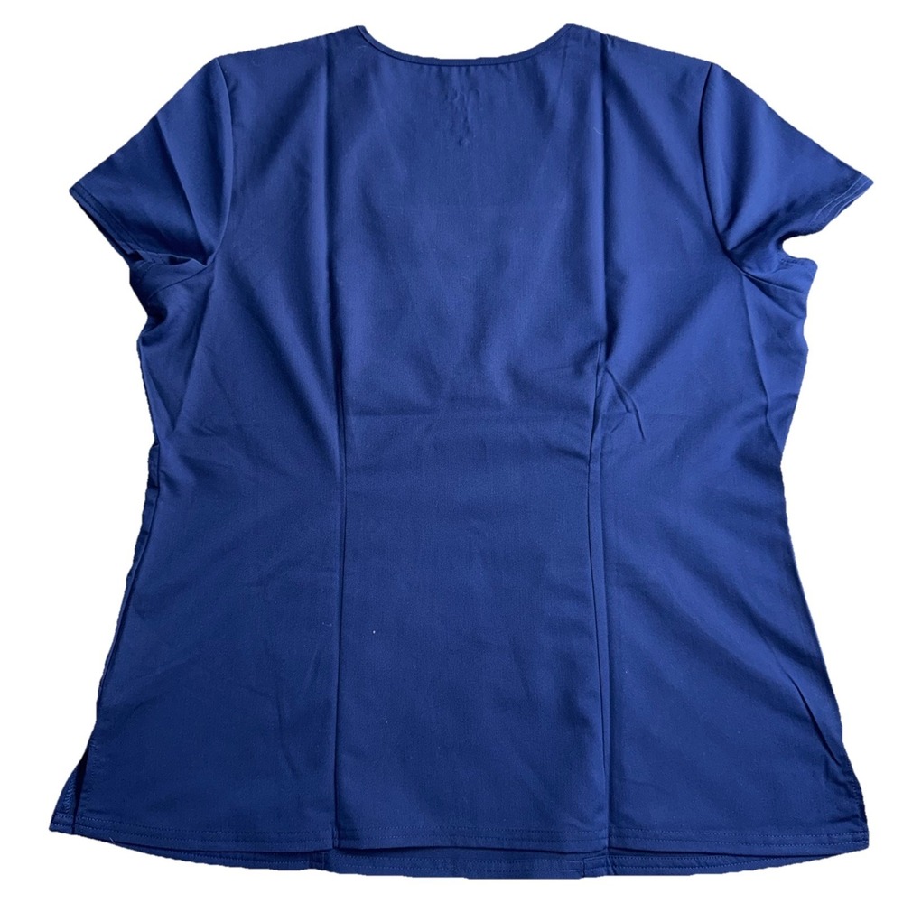 NRG By Barco Women's Scrub Top Navy Blue Size XL V Neck - Picture 6 of 8